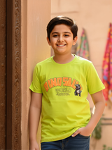 Boys’ Neon Lime "Dinosaur World" Graphic Tee