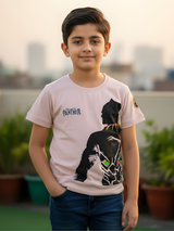 Boys' Black Panther Graphic T-Shirt - Peach
