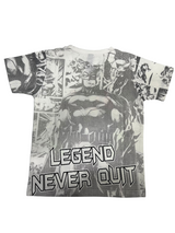 Boys white "Batman Graphic Tee with Bold Street Art Design"