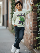 Kids' 'TOKEN!' Statement Graphic T-Shirt - Washed Green.
