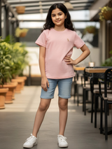 Girls' Essential Pink Cotton Top