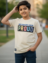 Kids' Motivational 'Don't Stop Until You're Proud' Tee