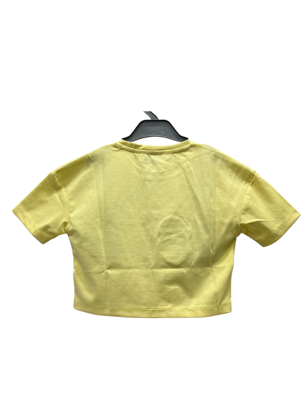 Girl's Kids’ "NEW YORK" Graphic T-shirt with Cool Bear Print – Yellow Casual Tee