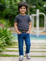 Boys' Premium Slim Fit Blue Denim Jeans