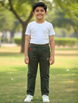 Boys' Venture Olive Green Comfort-Waist Pants