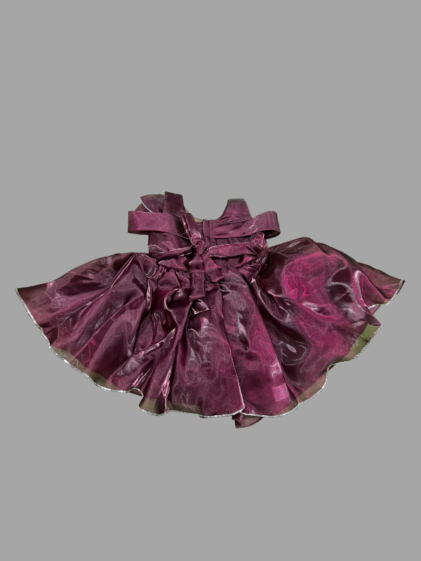 Baby Girls Midi/Knee Length Party Dress  (Red, Sleeveless)