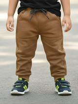 Boys' Brown Comfort Fit Joggers
