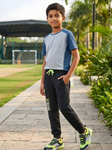Boys' Sporty 'Game On' Dark Grey Track Pants