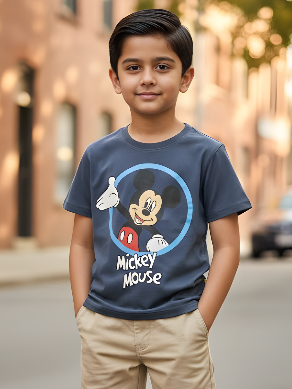 Boys' Disney Mickey Mouse Classic Graphic T-Shirt - Blue