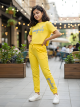 Girls' Sunbeam Yellow "Congrats" Coordinate Set