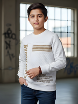 Boys' Ombré White 'LE-ADERUDAN' Graphic Tee