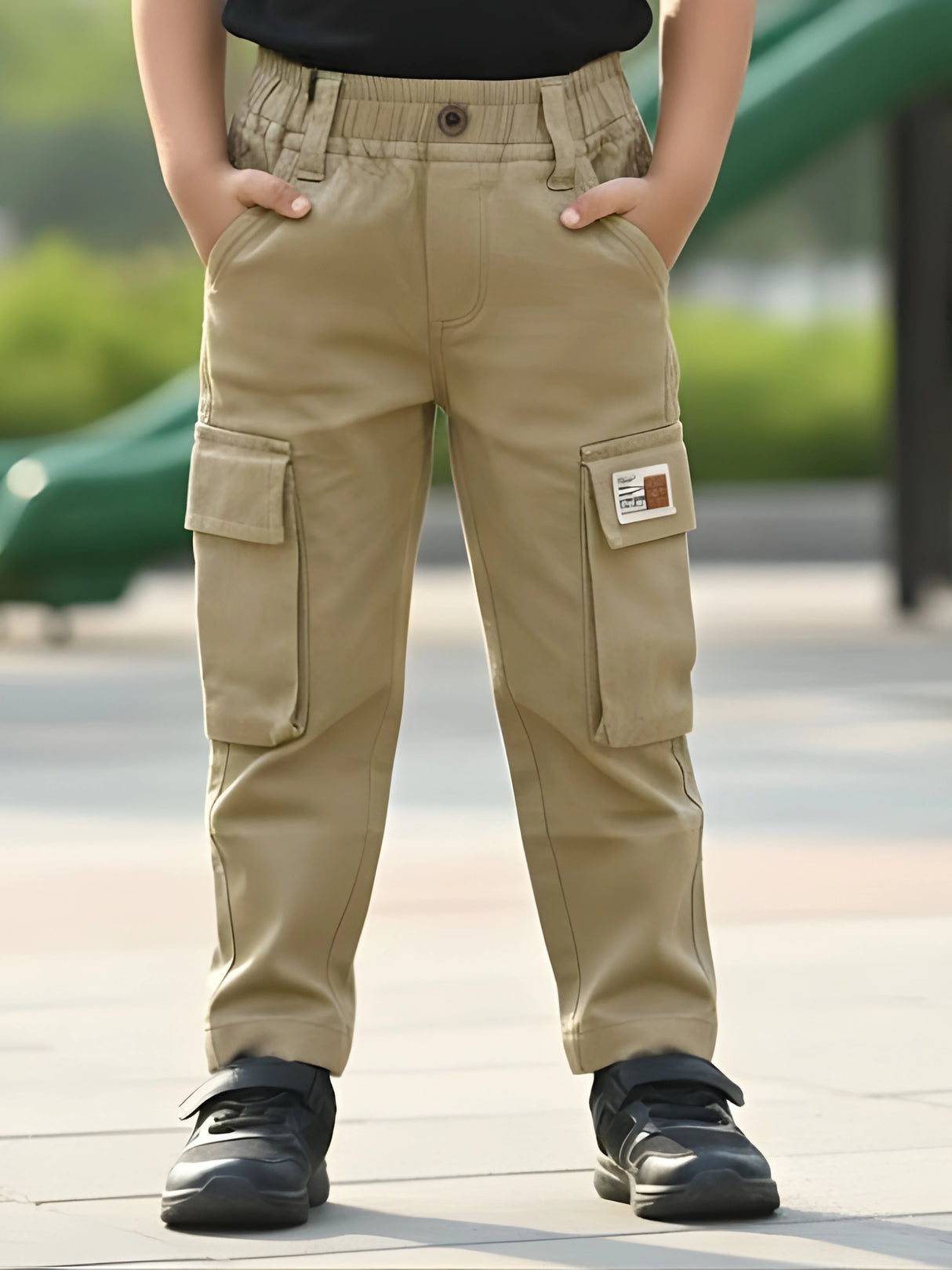 Boys Comfortable Cotton Cargo Pants