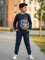 Boys’ Navy Lagerfeld Graphic Co-ord Set