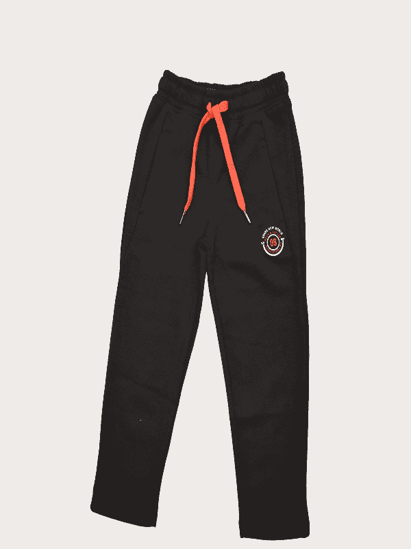 Boys Leisure Plain Rib Waist Track Pant W/O Rib - Navy Blue