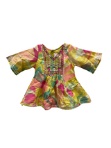 Girls Colorful Embroidered Kurti with Striped Palazzo - Yellow  Ethnic Set
