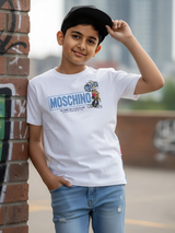 Kids' Designer-Inspired 'Moschino' Graphic Tee