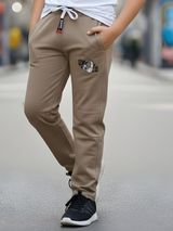 Boys' Comfortable Casual Brown Track Pants