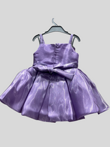 "Purple Baby Dress with Crystal Belt – Elegant Special Occasion Dress"