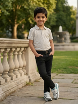 Boys' Premium Core Black Slim Fit Denim Jeans