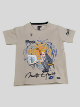 Beige Graphic T-Shirt – Van Gogh 'The Starry Night' Inspired Art Print - Cream