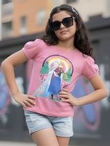 Girls' Pink Disney Frozen "Hey Sis, You're Simply the Best" Graphic T-Shirt