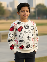 Boys' Marvel Comics Graphic Crewneck T-Shirt - Cream