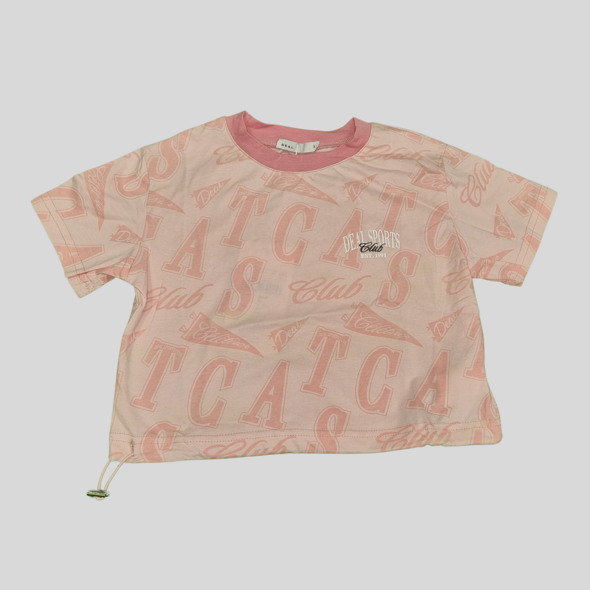 Girls Printed Sports Club T-Shirt – Dual Colors