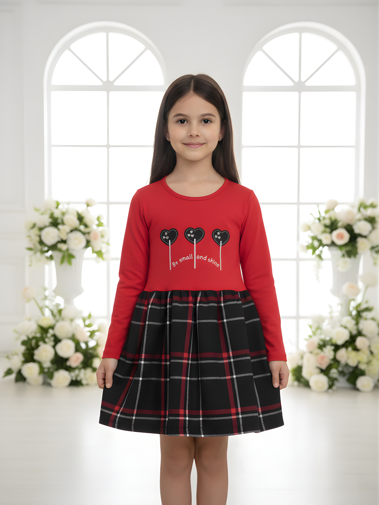 Girls Casual Printed Cotton Frocks - Pink