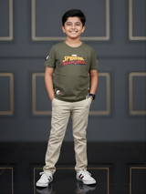 Boys' Olive Green Spider-Man vs. Venom Graphic T-Shirt