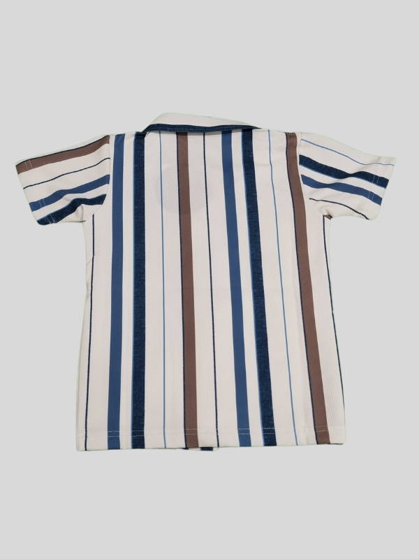 Boys’ 2-Piece Set – “Trickster Forever” Graphic Tee with Striped Shirt Overlay
