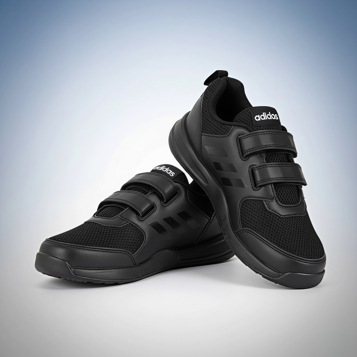 Adidas Element 1.0M Black Velcro School Shoes.