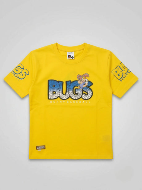Boys Yellow Bugs Graphic Cotton T-Shirt