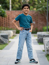 Boys' Premium Light Blue Straight Fit Denim Jeans