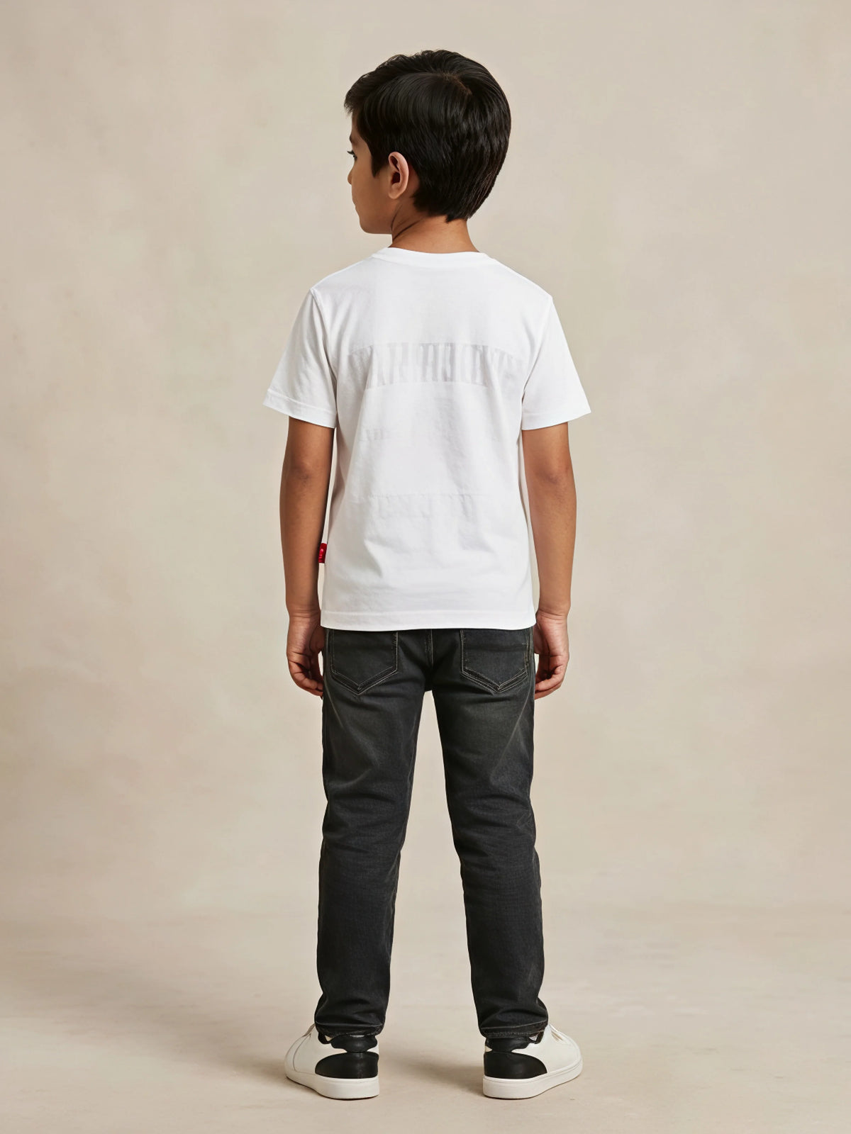 Boys White Spider-Man Graphic Printed Casual T-Shirt