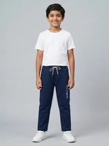 Boys Blue Comfort Fit Trackpants