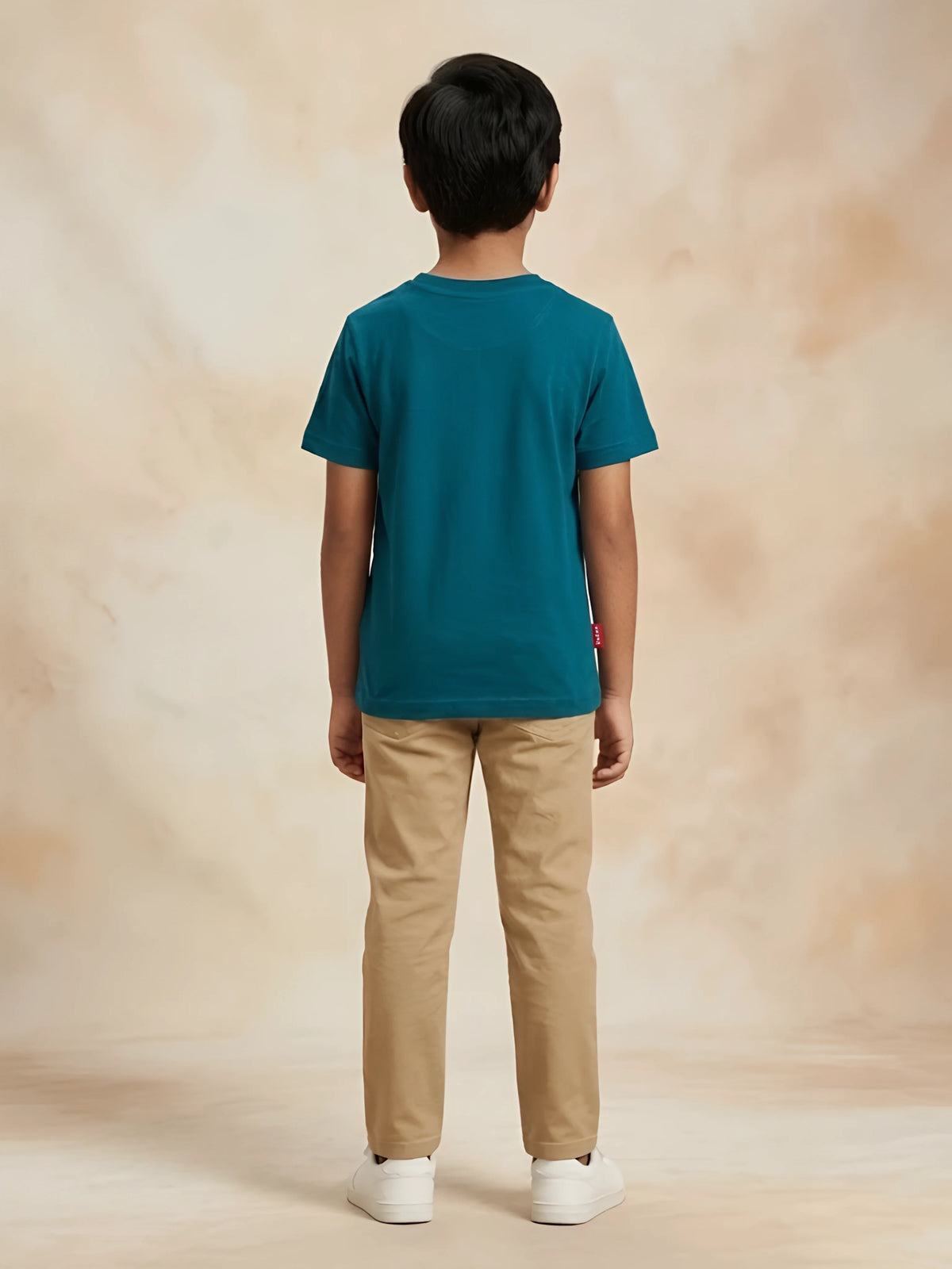Boys Teal Green Graphic Print T-Shirt