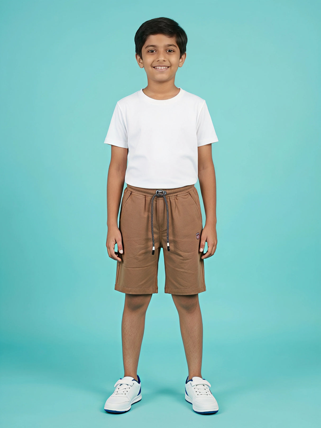 Boys Classic Brown Cotton Comfort Shorts