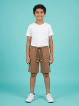 Boys Classic Brown Cotton Comfort Shorts