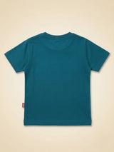 Boys Teal Green Graphic Print T-Shirt
