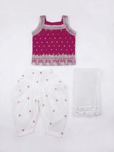 Rani Printed Kurti Dhoti Set for Girls