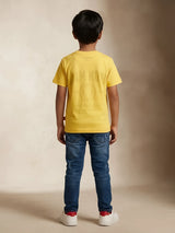 Boys Yellow Iron Man Graphic T-Shirt