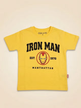 Boys Yellow Iron Man Graphic T-Shirt