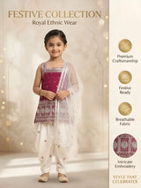 Rani Printed Kurti Dhoti Set for Girls
