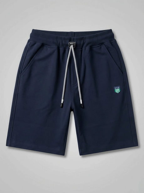 Boys' Navy Blue Cotton Athletic Shorts