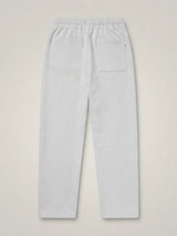 Boys Light Grey Casual Trackpants with Drawstring Elastic Waist