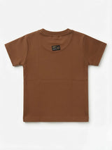 Brown Cotton Graphic Print T-Shirt  Wear