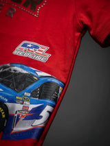 Boys Red Ranger Rider Race Car Graphic T-Shirt