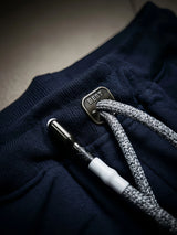 Boys' Navy Blue Cotton Athletic Shorts
