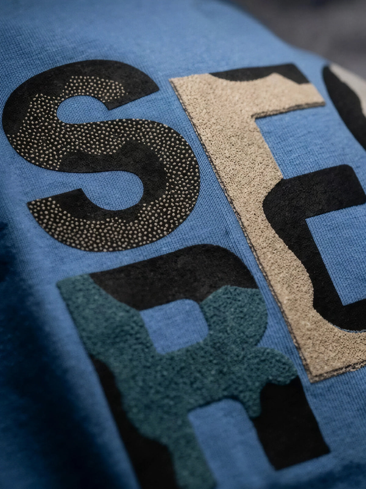 Blue Graphic Print Cotton T-Shirt Kids Casual Wear