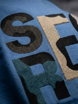 Blue Graphic Print Cotton T-Shirt Kids Casual Wear